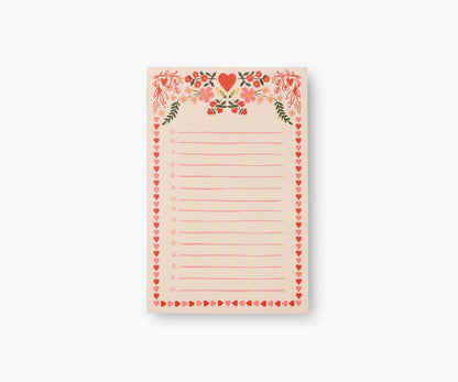 Checklist Notepad - Juliet