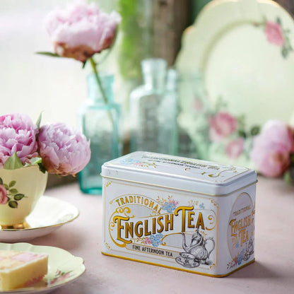 New English Teas - Vintage Victorian Ivory Tea Tin