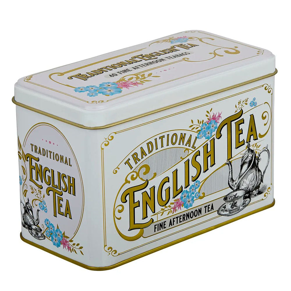 New English Teas - Vintage Victorian Ivory Tea Tin