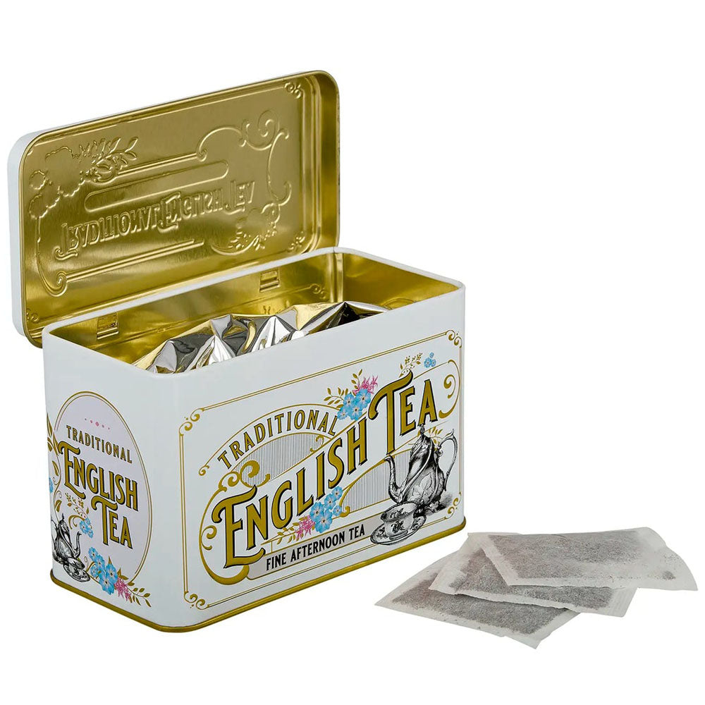 New English Teas - Vintage Victorian Ivory Tea Tin