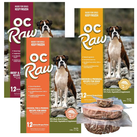 OC Raw Complete and Balanced Raw Frozen Dog Food