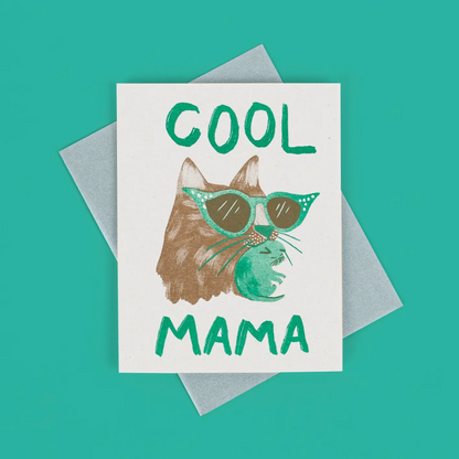 Cool Mama - Risograph Card -baby/mother's day