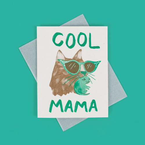 Cool Mama - Risograph Card -baby/mother's day