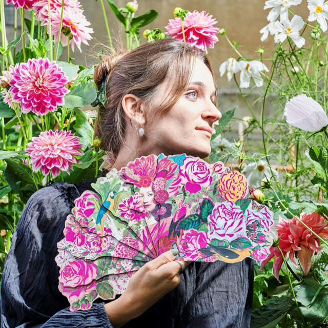 Artist Paper Fan Bundle Sarah's Birds & Flowers
