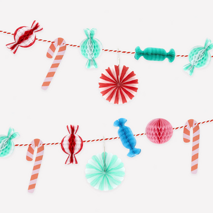 Christmas Candy Mini Honeycomb Garland