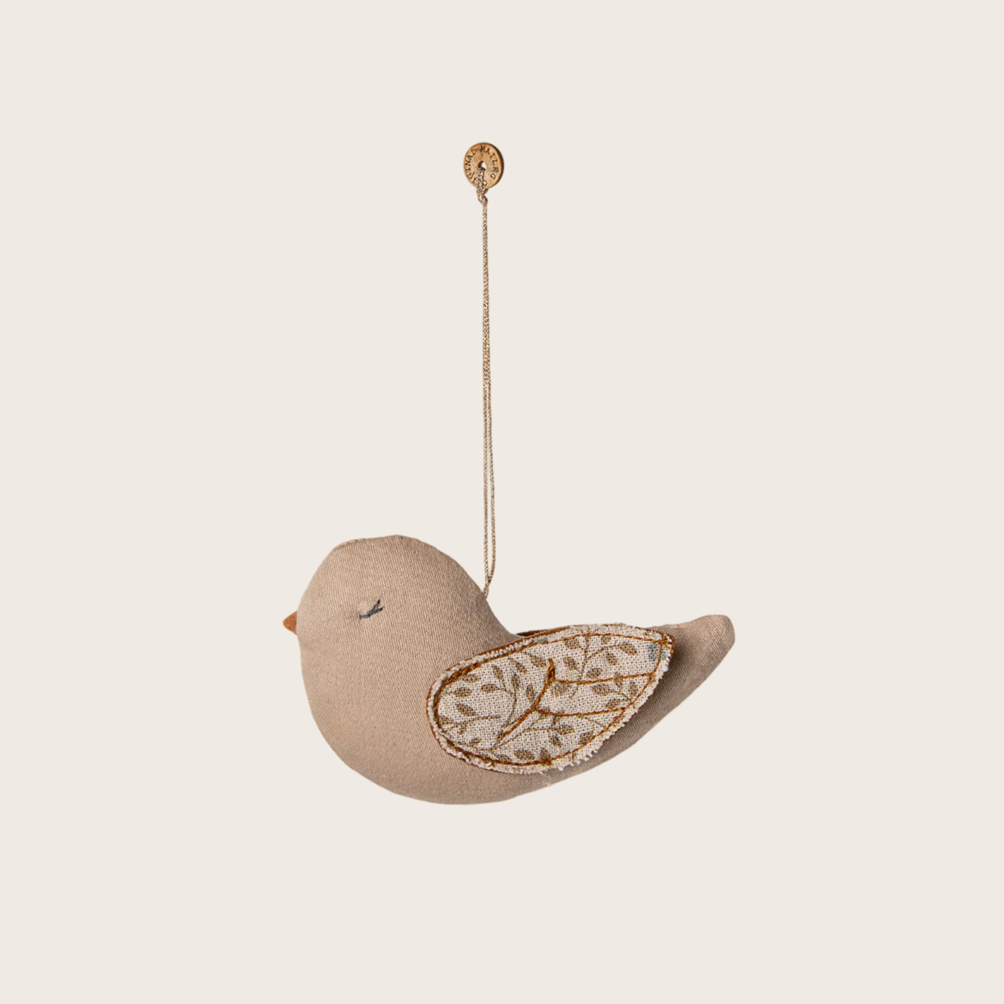 Bird Fabric ornament - Branches - Blue