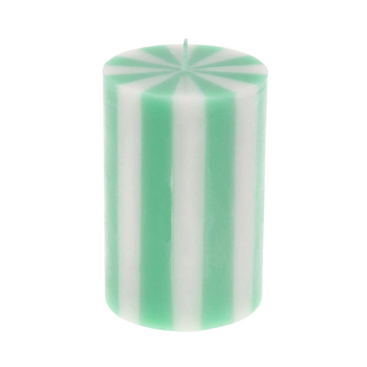 Bright Striped Pillar Candles (x5)