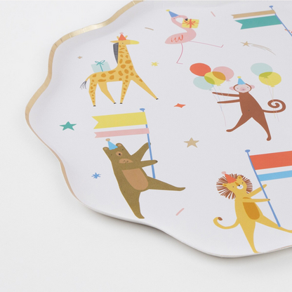 Animal Parade Dinner Plates (pk8)