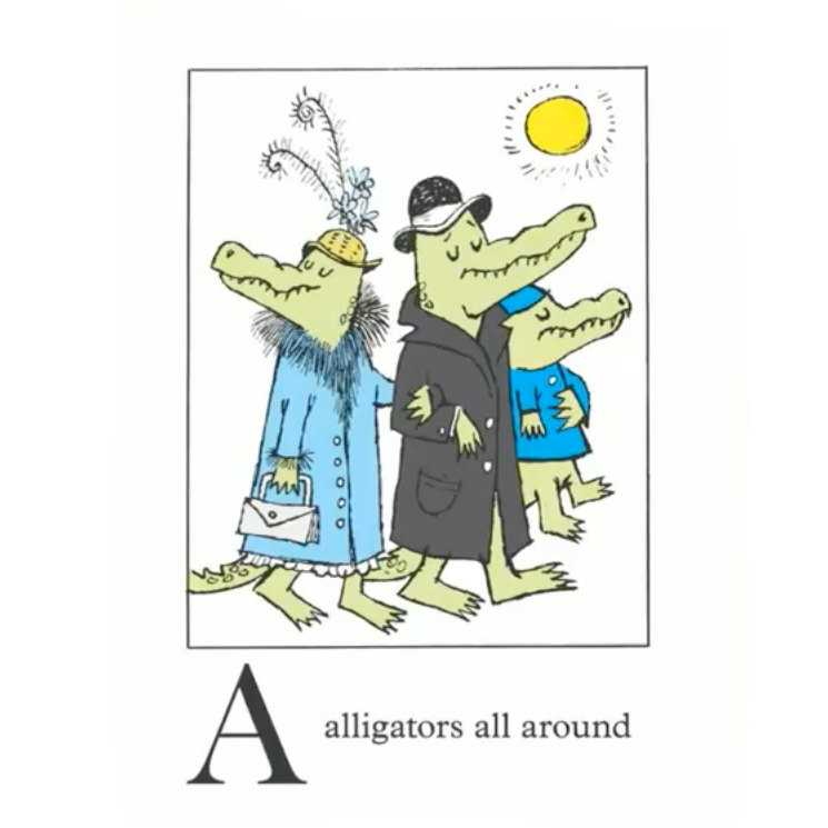 Alligators All Around Board Book: Maurice Sendak