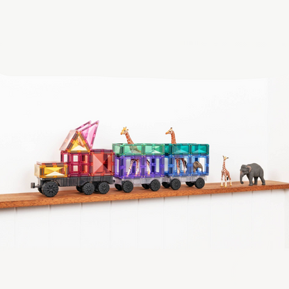 CONNETIX Magnetic Tiles Pastel Transport Pack, -50 Pcs