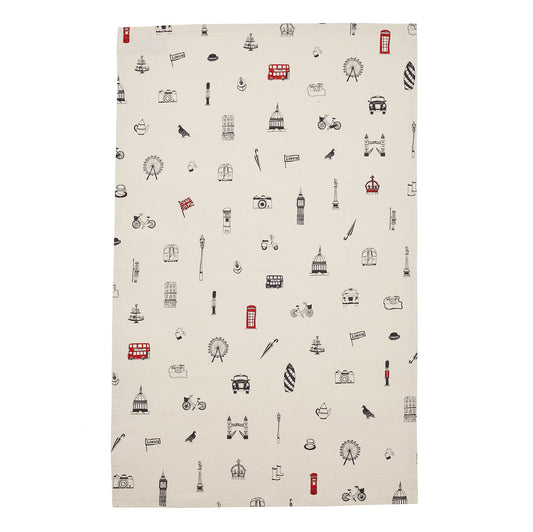 Victoria Eggs Simply London Tea Towel