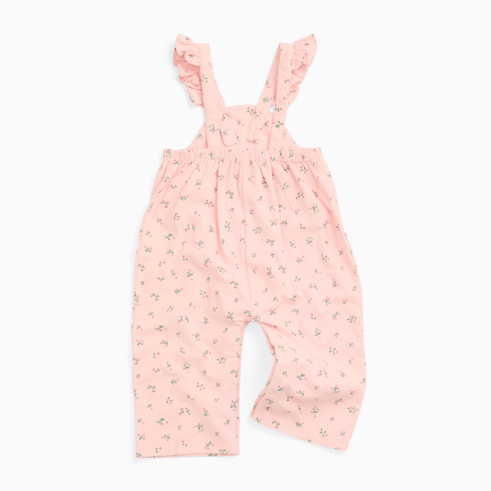 Floral Frilled Soft Corduroy Dungarees