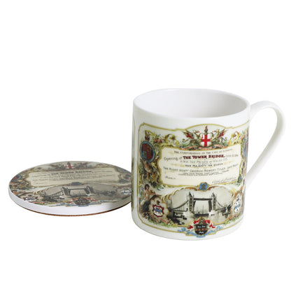 Tower Bridge Invitation Ceramic Coaster