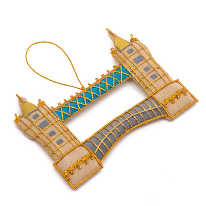 Tower Bridge Stitched Christmas Decoration