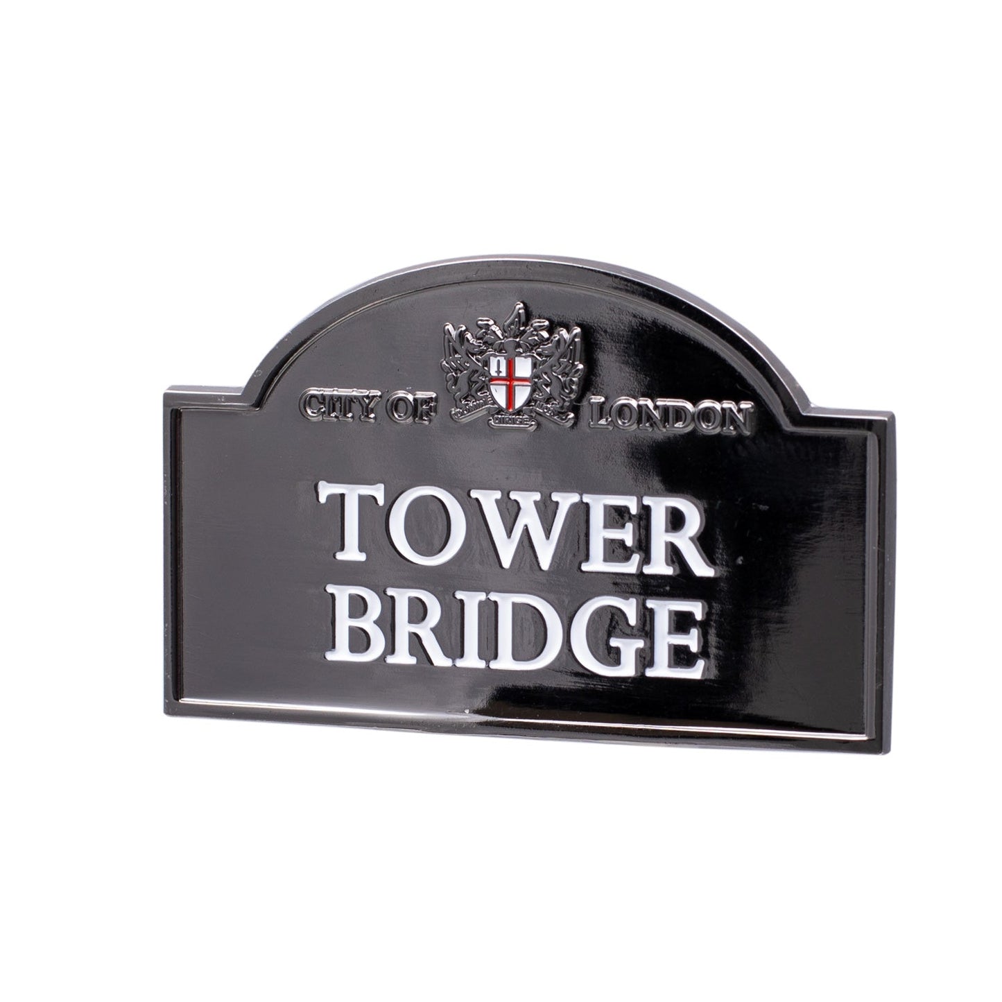 Tower Bridge Sign Chrome Fridge Magnet