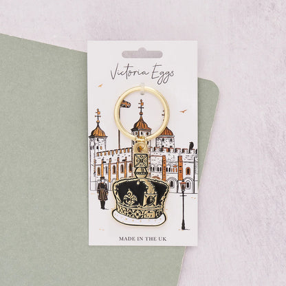 Victoria Eggs Crown Keyring