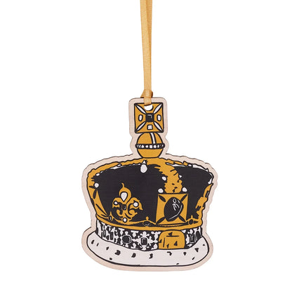 Victoria Eggs Crown Wooden Decoration