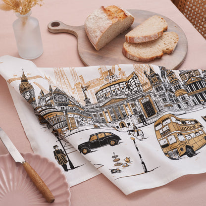 Victoria Eggs Quintessentially London Tea Towel