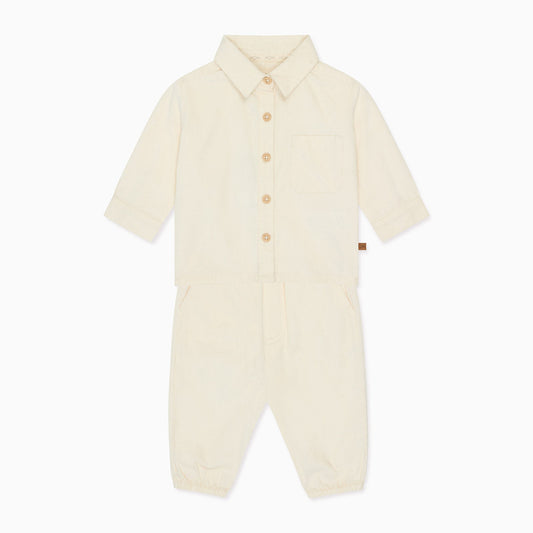 Corduroy Shirt & Trousers Outfit