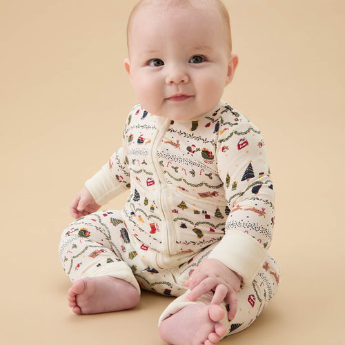 Christmas Fairisle Clever Zip Sleepsuit