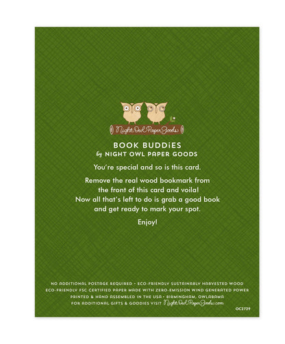 Apples Bookmark Thank You Card
