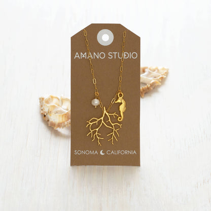 Coral Charm Necklace