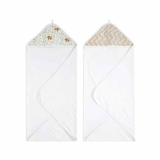 aden + anais Essentials Cotton Hooded Towels - 2 Pack - Tanzania