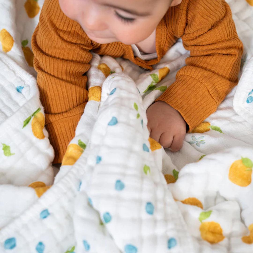 aden + anais Organic Cotton Dream Blanket - Fresh Fruit