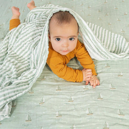 aden + anais Organic Cotton Swaddles - 4 Pack - Sailing Seas