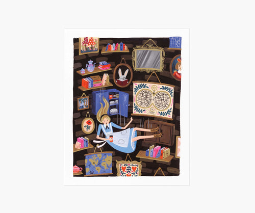 Alice Falling Art Print