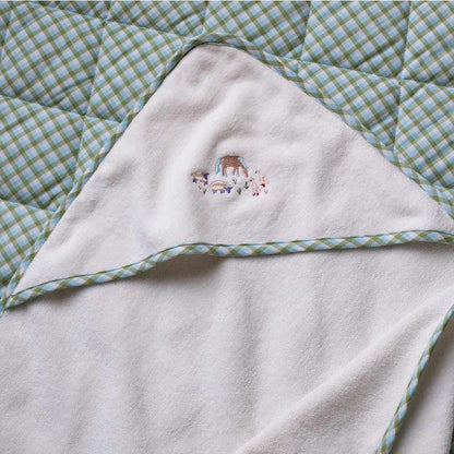 Avery Row Hooded Baby Towel - Little Farm