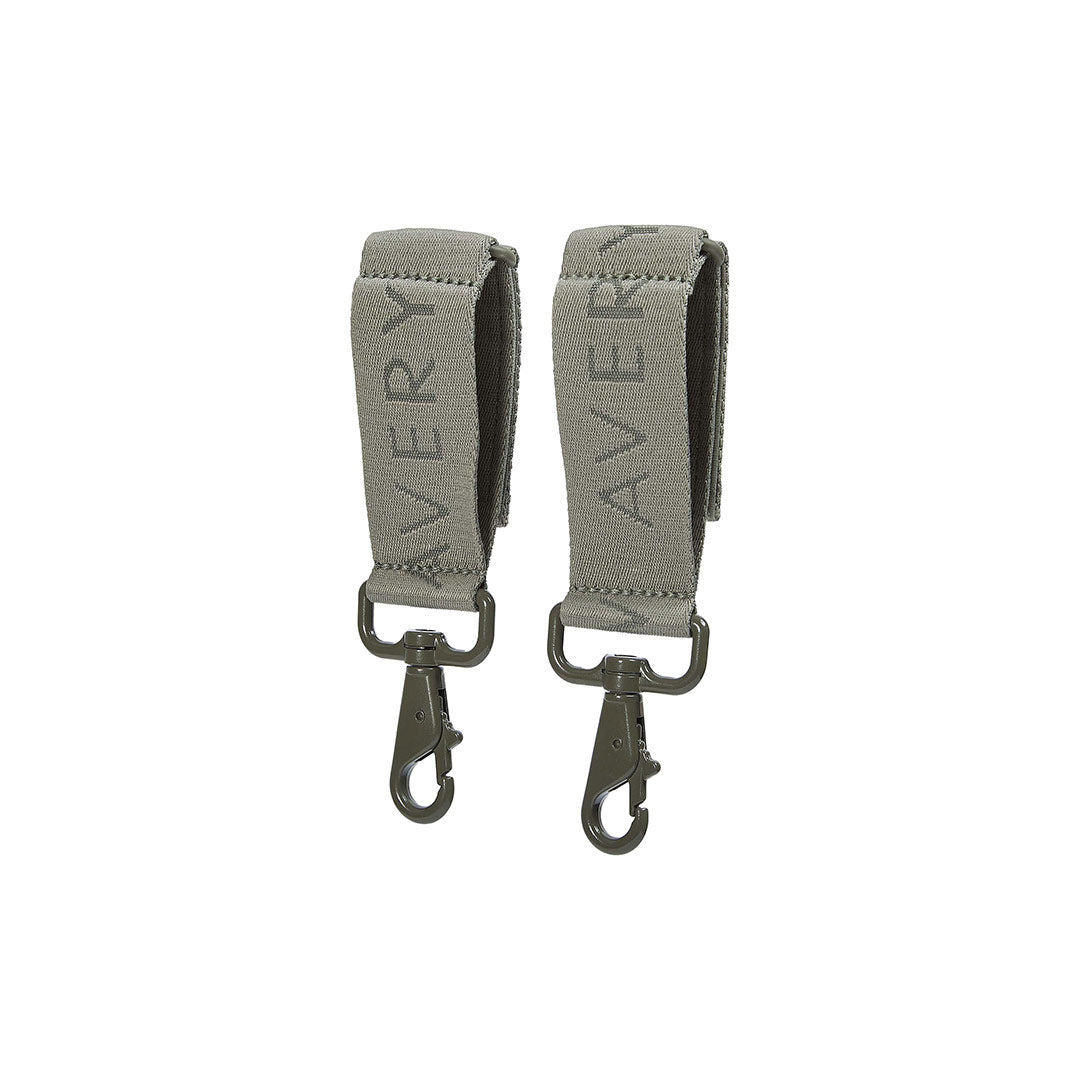 Avery Row Logo Pram Bag Clips - Olive Green