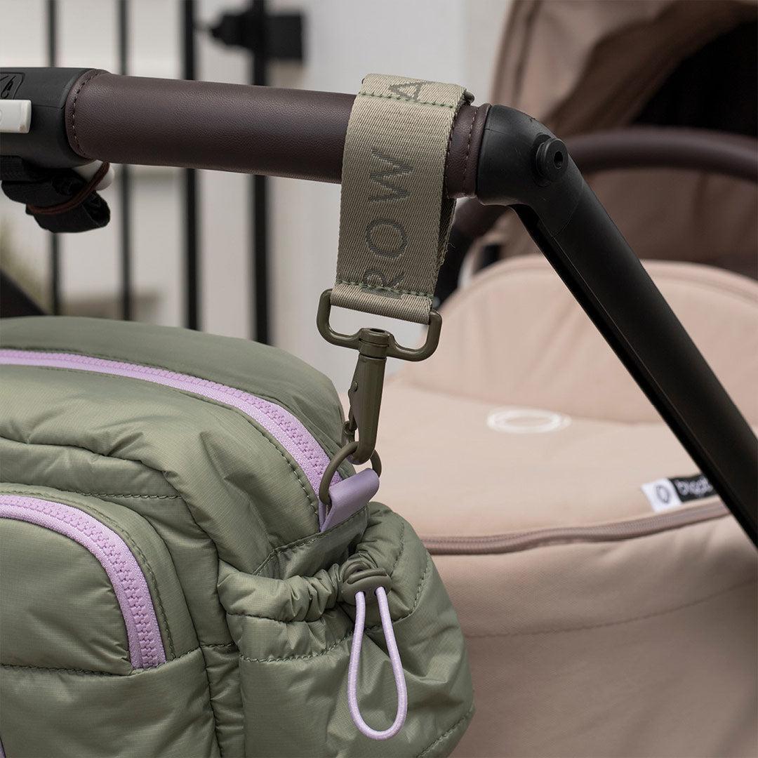 Avery Row Logo Pram Bag Clips - Olive Green