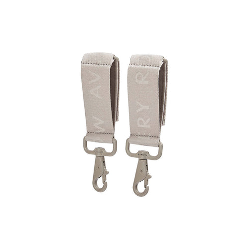 Avery Row Logo Pram Bag Clips - Oyster