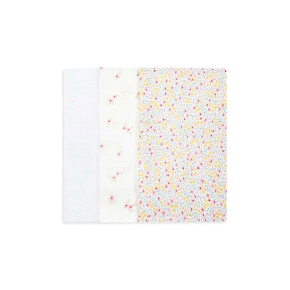 Avery Row Muslin Squares, Set of 3 - Wildflower Garden