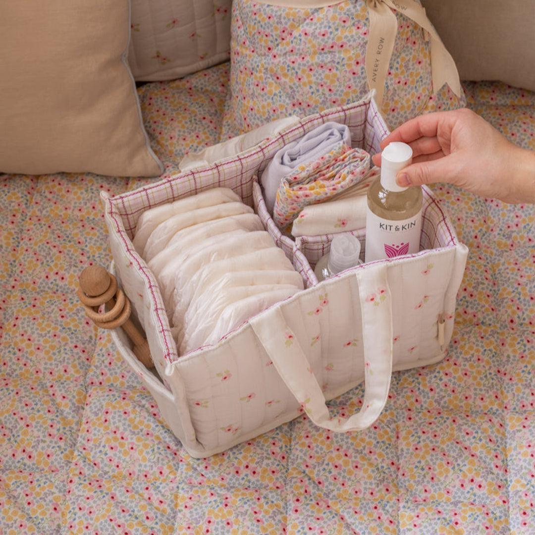 Avery Row Nappy Caddy - Anemone