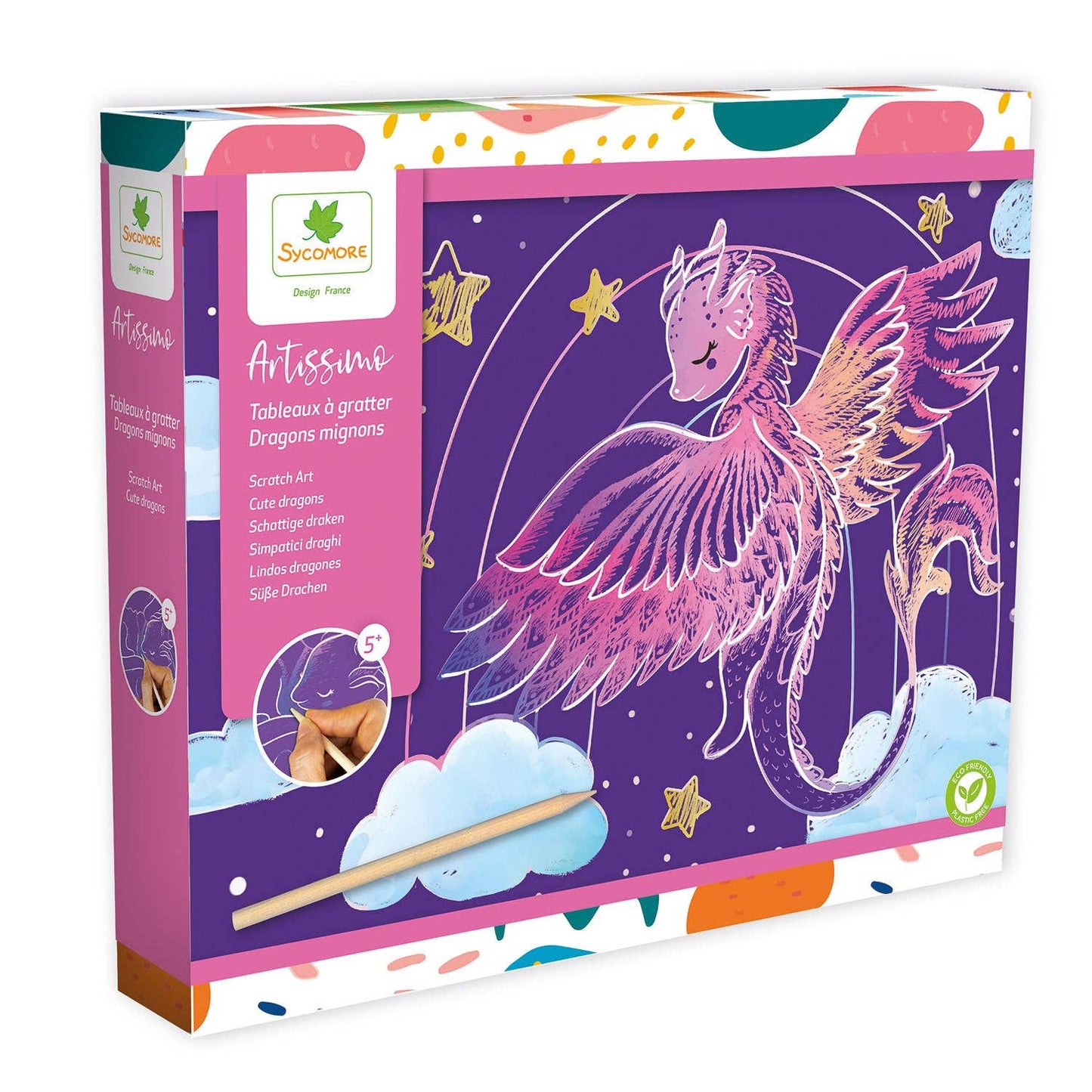 Artissimo -L Scratch Art Cuddly Dragons