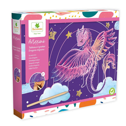 Artissimo -L Scratch Art Cuddly Dragons