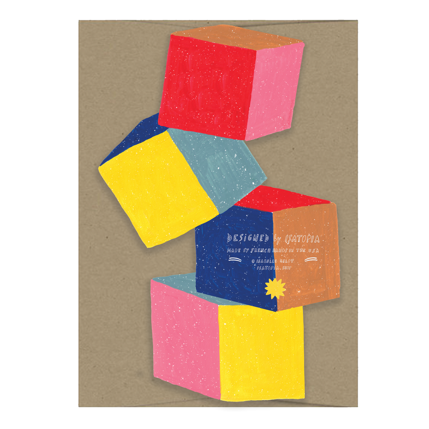 Baby Cubes - Die Cut Card