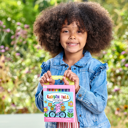 Carry Along! Coloring Book and Crayon Set - Garden Pals