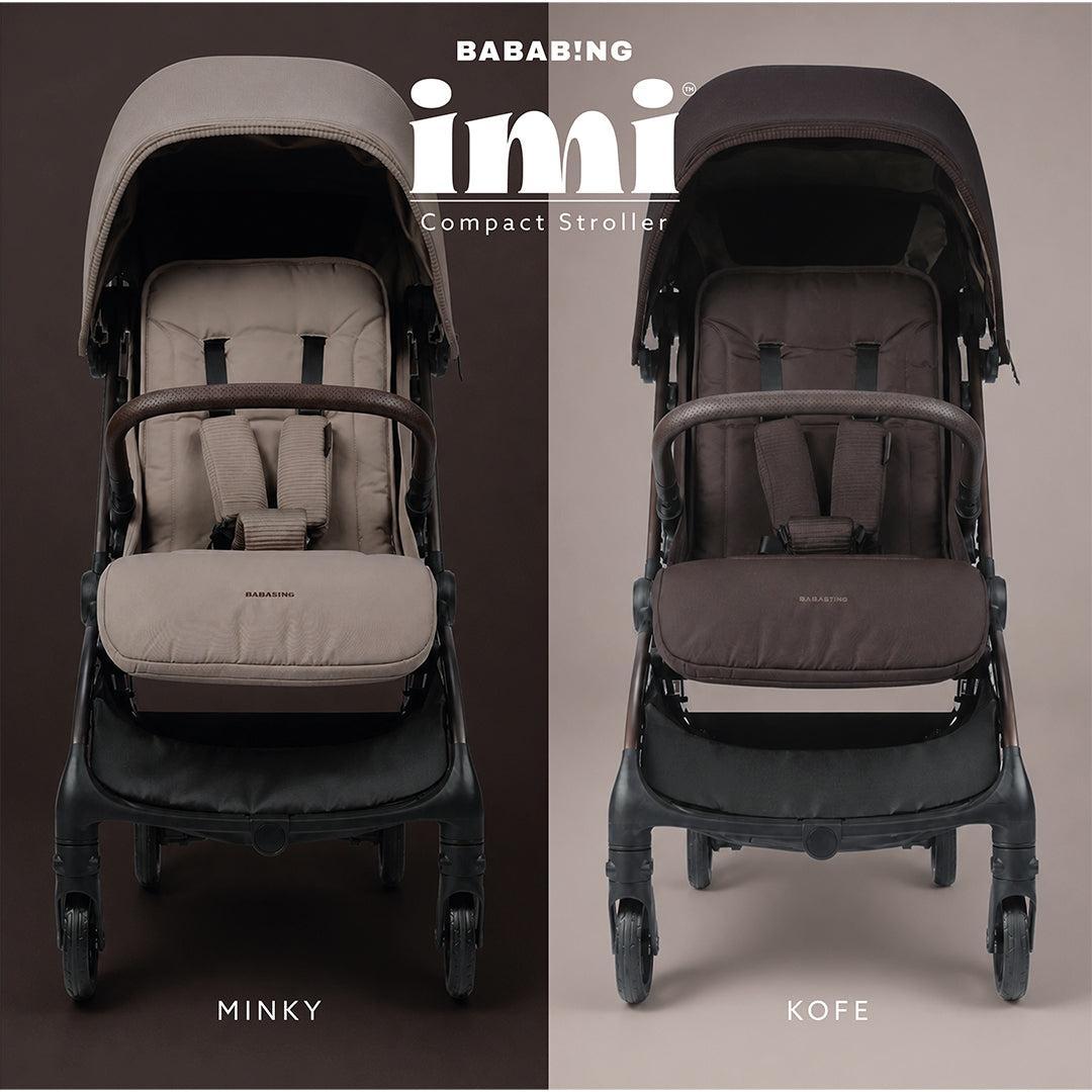 Bababing Imi Compact Auto Fold Stroller - Mink