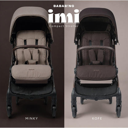 Bababing Imi Compact Auto Fold Stroller - Mink
