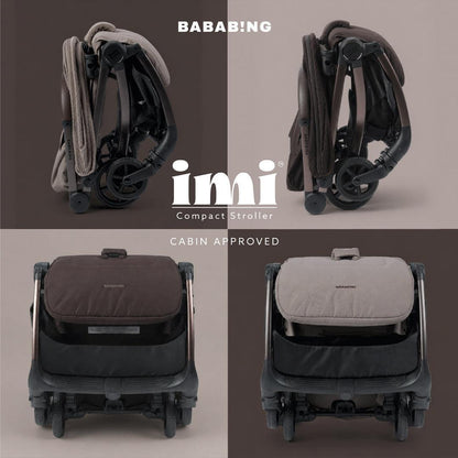 Bababing Imi Compact Auto Fold Stroller - Mink