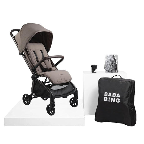 Bababing Imi Compact Auto Fold Stroller - Mink