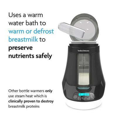 Baby Brezza Bottle + Breastmilk Warmer - Black & White