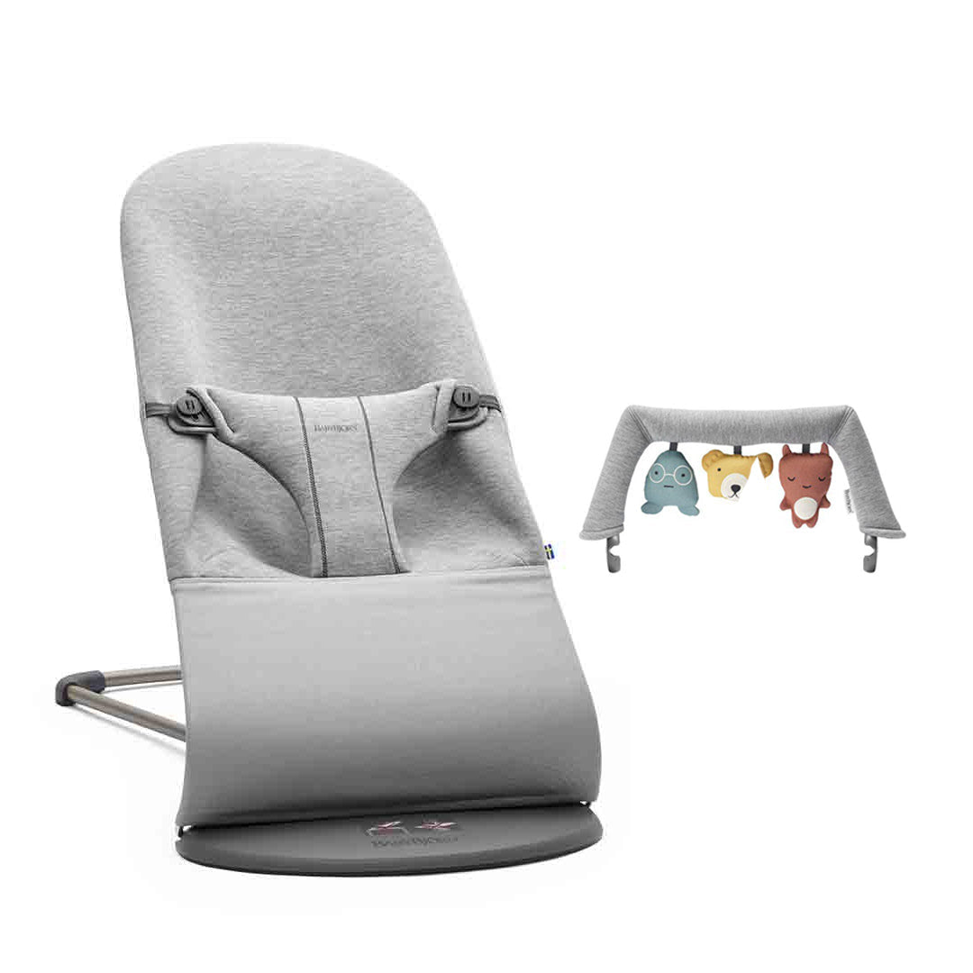 BabyBjorn Bouncer Bliss - 3D Jersey - Light Grey