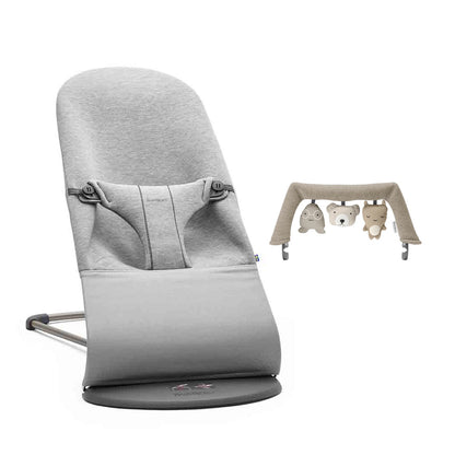BabyBjorn Bouncer Bliss - 3D Jersey - Light Grey