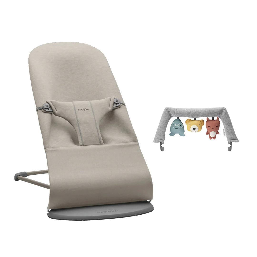 BabyBjorn Bouncer Bliss - 3D Jersey  - Sand Grey