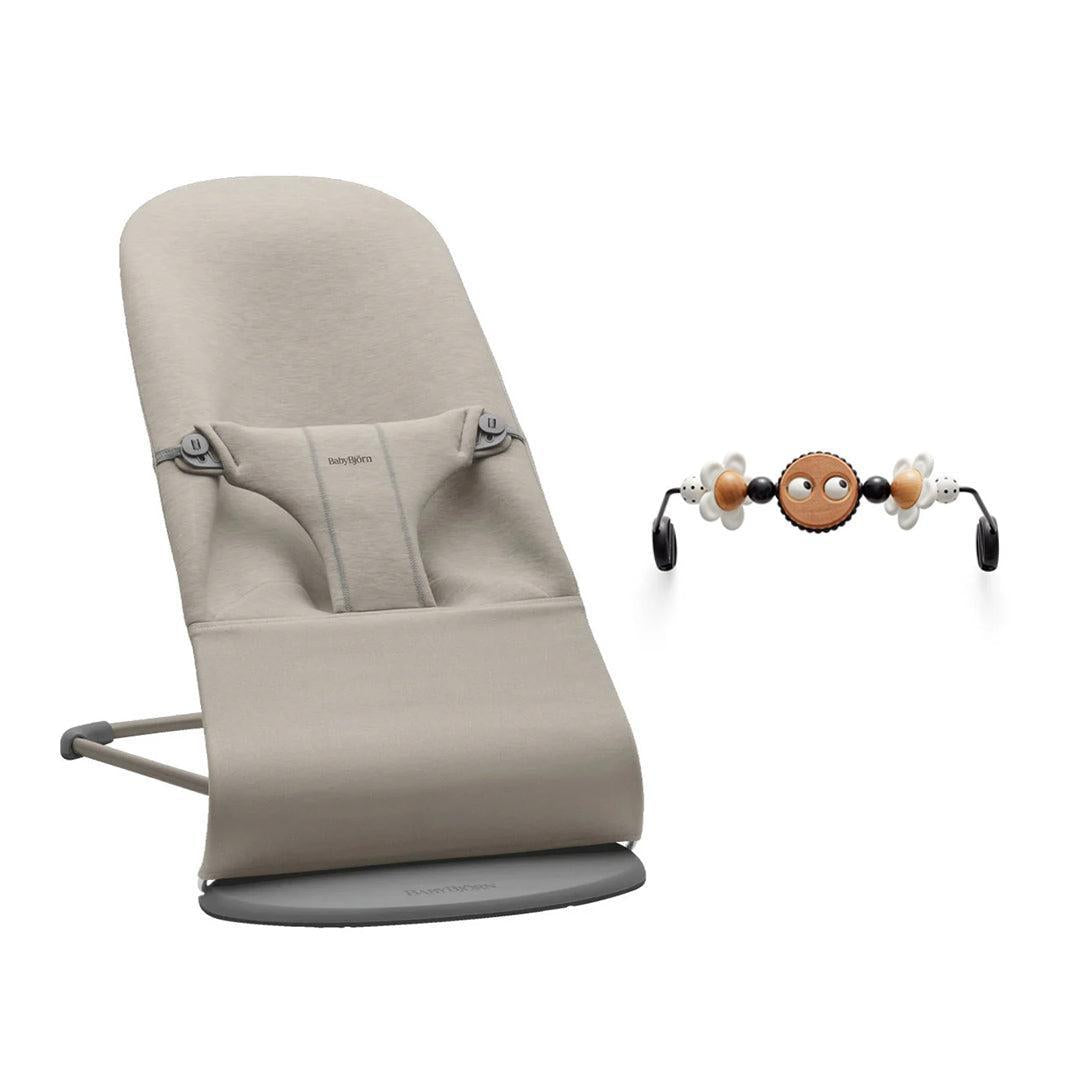 BabyBjorn Bouncer Bliss - 3D Jersey  - Sand Grey