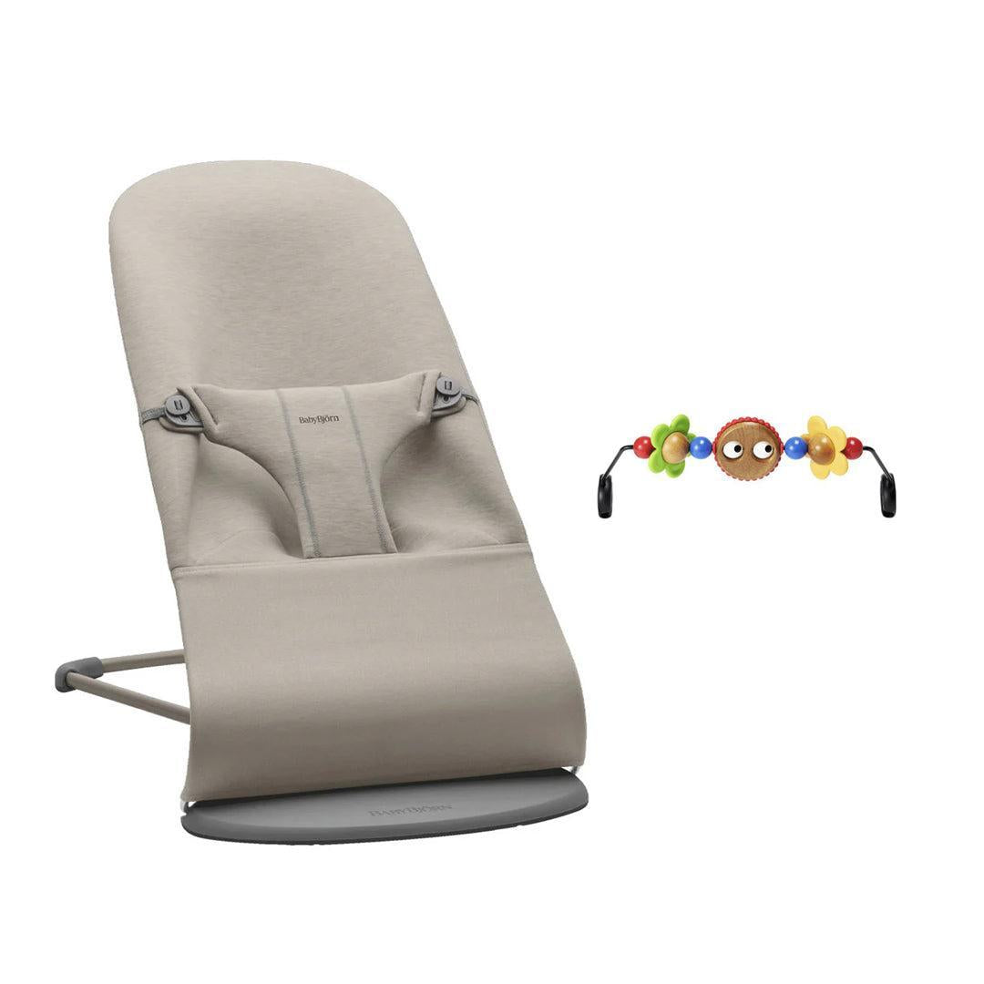 BabyBjorn Bouncer Bliss - 3D Jersey  - Sand Grey